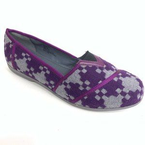 Theme Comfort Loafer Shoes Purple Gray Slip On